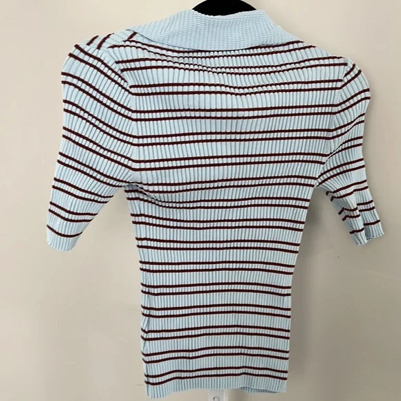 A.L.C. Sydney Top in Ice Water & Sequoia - Picture 6 of 7